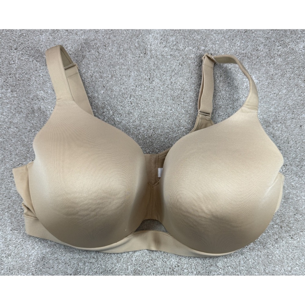 Cacique Comfort Bliss Lightly Lined Full Coverage Underwire Bra Beige 44DDD